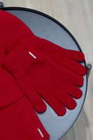 Vivisence Damen Handschuhe Winter Weichem und Warme Ideal für Kaltes Wetter 7202, rot