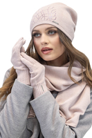 Vivisence Damen Mütze Wintermütze Klassischem Schnitt Warme Gemütlich Wolle 7011, rosa