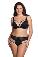 Vivisence Soutien-Gorge Doux et Élégant Bonnet en Maille Bas Lisse Bretelles Réglables Sans Baleines Latérales Maintien Optimal et Confort Quotidien, noir