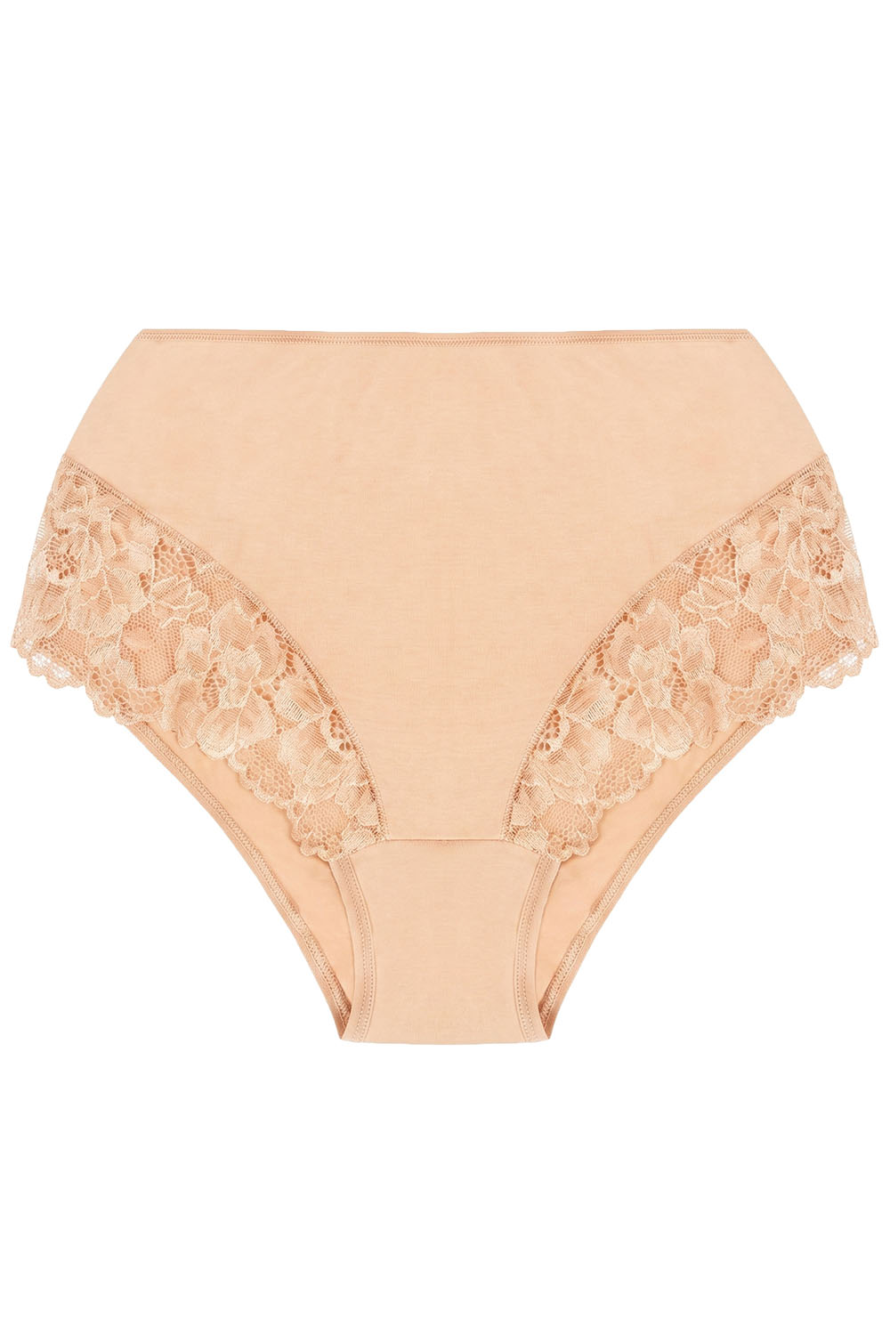 Vivisence Dame Slip Unterhose Spitze Bund Gummispitze Unterwäsche klassisch  4008, beige