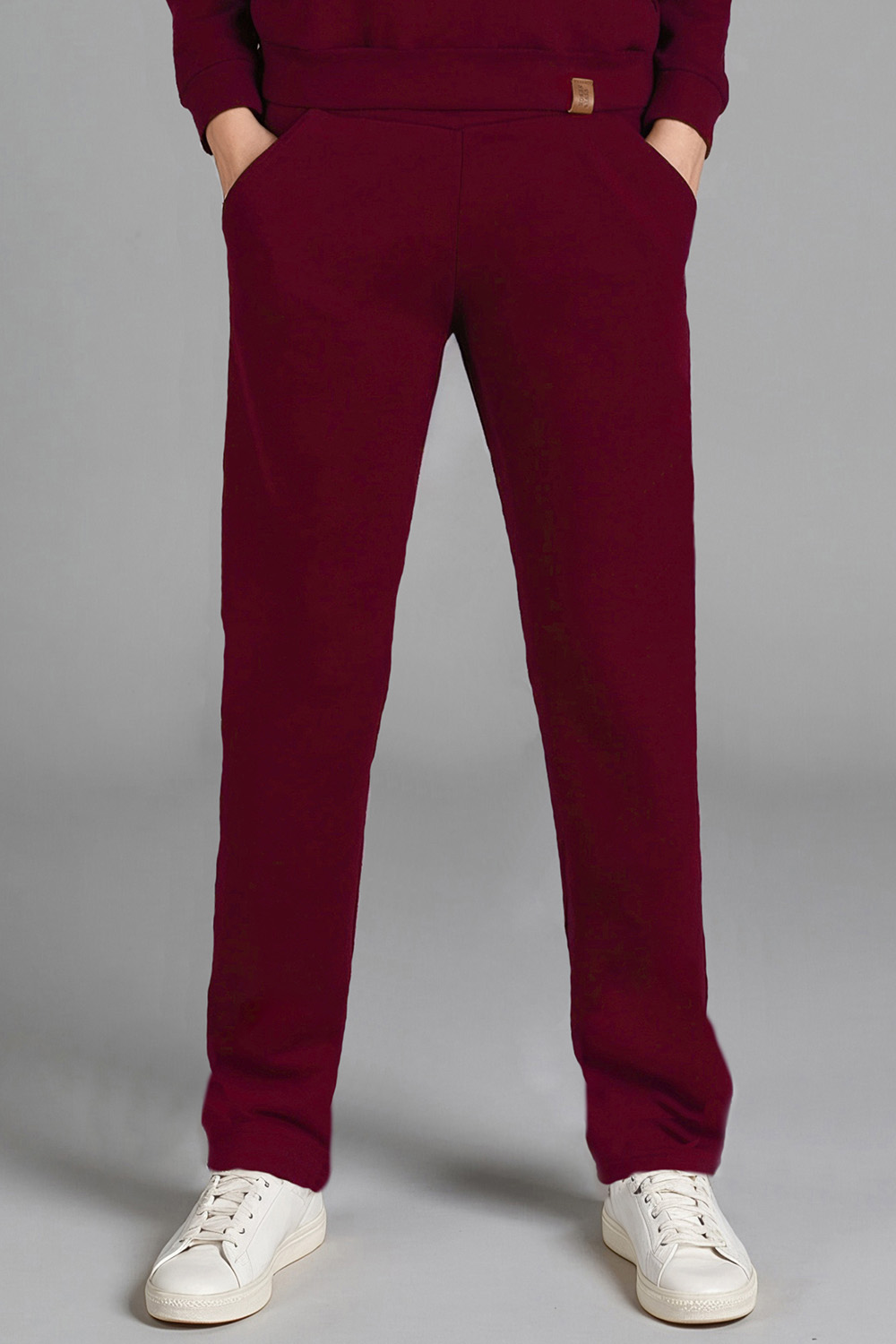 Vivisence Women's Sweatpants Wide Leg Lounge Relaxed Fit High Waist Knit Trousers With Elastic Waistband And Side Pockets Ideal For Casual Everyday Or Homewear Looks 9102, maroon