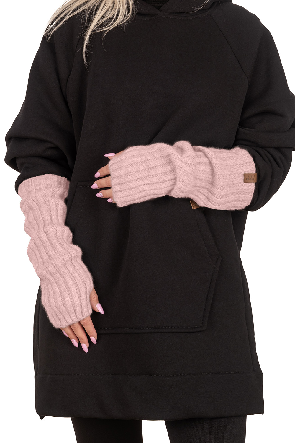 Vivisence Femme Gants Hiver Tricot Maille Extensible Douce Chaleur Confort, rose