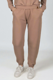 Vivisence Women's Sweatpants Relaxed Fit Lounge Soft Cotton Blend Joggers With Ribbed Cuffs Elastic Waist And Pockets For Everyday Casual Or Homewear Look 9104,