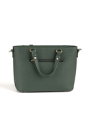 Vivisence Damen Schultertasche mit Reißverschluss Verstellbarer Riemen, Grün