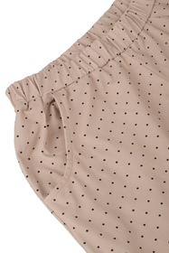 Vivisence Pyjama Deux pièces pour Femme Coton Manches Longues 2023, beige