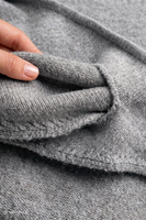 Vivisence femme écharpe tricotée triangle facile à styliser, gris