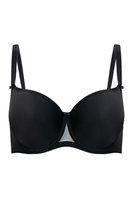 VIVISENCE Soutien Gorge Rembourré Femme Sans Coutures Bonnets Moulés Confort Optimal Maintien Idéal Pour Poitrine Généreuse, noir