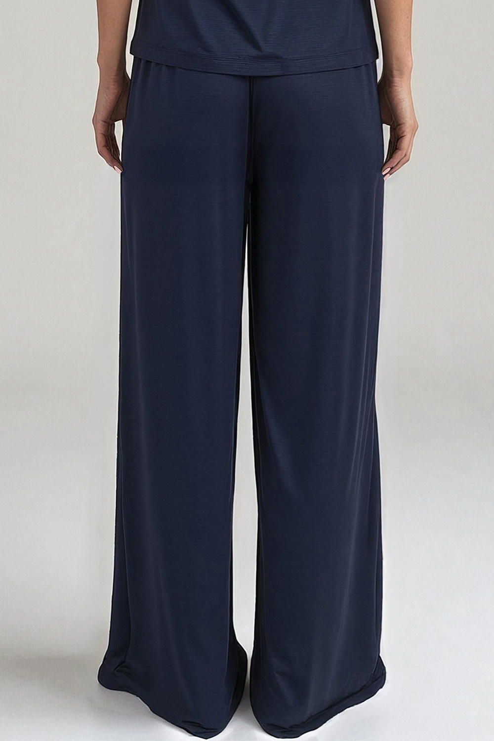 Vivisence Women's Pyjama Pants Viscose Wide Leg Perfect for Every Night 2102, dark blue