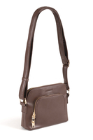 Vivisence Damen Umhängetasche Verstellbarer Schultergurt Vordertasche, Braun