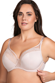 Vivisence Soutien-Gorge Classique Avec Armature En Dentelle Élégant Et Confortable Pour Un Maintien Parfait Bretelles Réglables Pour Toutes Les Poitrines 1081, beige
