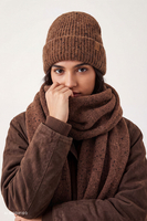 Vivisence Damen Winterset Mütze Schal Handschuhe warm, braun