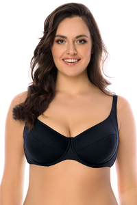 Vivisence  Bikini BH Dame Bademode Soft Cups musterlos 3216, schwarz