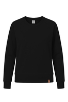 Vivisence Femme Sweat Col Rond Maille Douce Confort Toute La Journée, noir