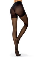 Vivisence Women's Tights Modelling 40 DEN With Invisible Toe Reinforcement Corrective Panties Shaping Belly Hips Buttocks Thighs, nero