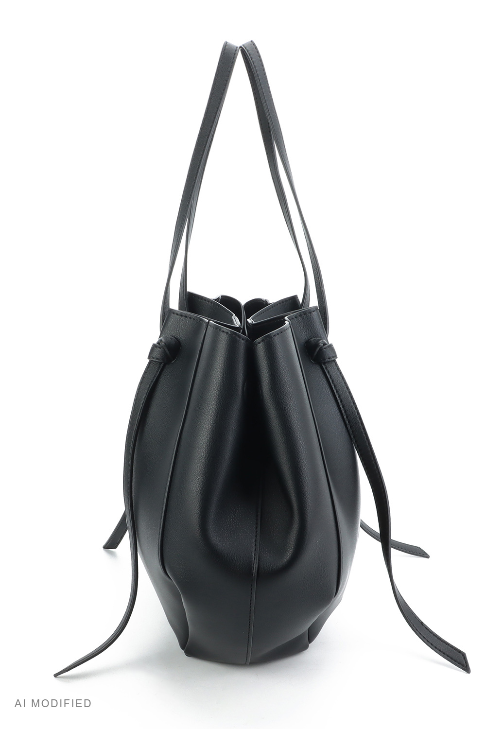 Vivisence Shoulder Bag for Women Polyurethane, Shopper Tote Magnetic Closur, black