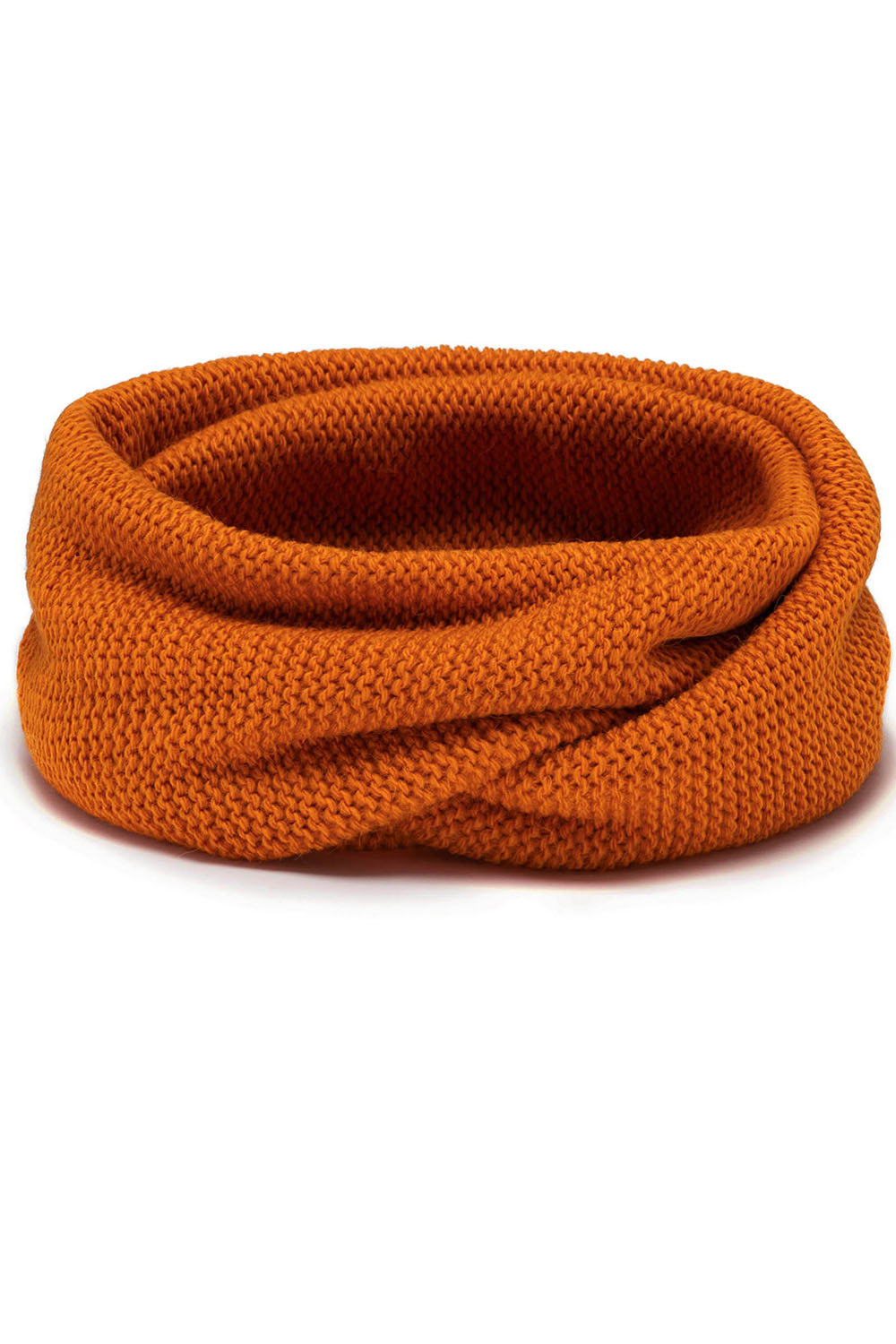 Vivisence Écharpe Tube Tricotée Femme Chaude Et Confortable Pour L’Hiver 7103, orange