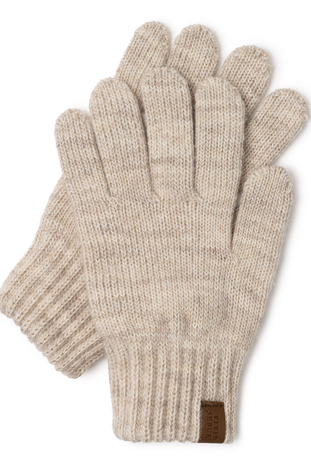 Vivisence Women's Winter Gloves Soft And Warm Ideal For Cold Weather 7014, light beige
