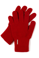VIVISENCE Damen Winter Handschuhe aus Wolle Ideal für Kaltes Wetter 7201, rot