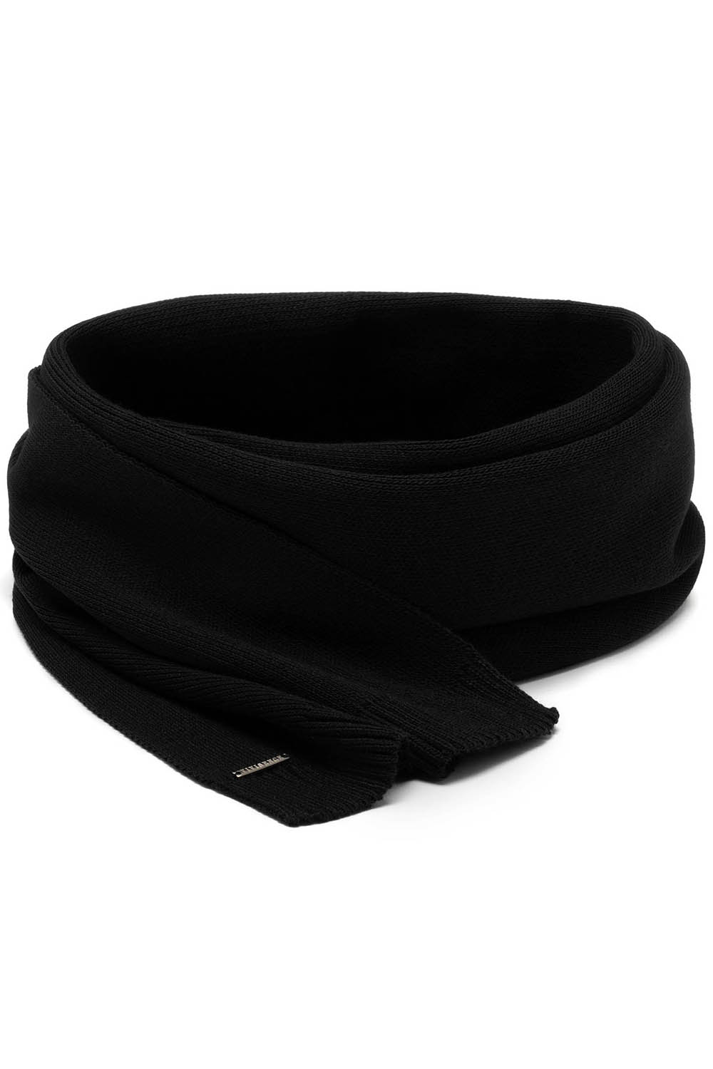 Vivisence Winter Scarf With Decorative Tie For Cold Days 7104, black