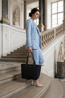 Vivisence Sac À Épaule Femme Fermeture Zippée Compact Idéal Au Quotidien, noir