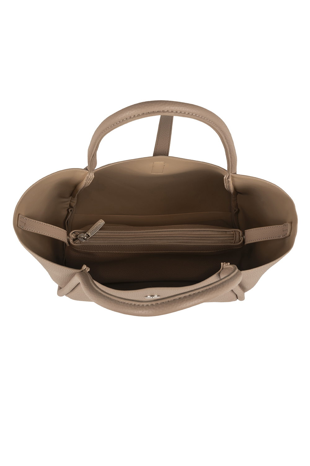 Vivisence Women’s Shoulder Bag, Structured Tote Handbag with Magnetic Flap, Everyday Faux Leather Shopper with Inner Pouch for Work, Office and Daily Use, beige