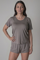 Vivisence Femme Haut de Pyjama Viscose Manches Courtes Confort pour Nuit 2201,