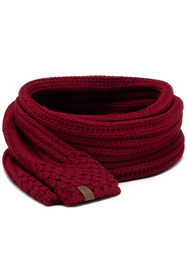Vivisence Knitted Classic Scarf For Women Soft And Warm Everyday Look 7016S, maroon
