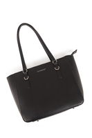 Vivisence Sac À Épaule Femme Fermeture Zippée Compact Idéal Au Quotidien, noir