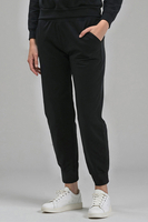 Vivisence Femme Pantalon Survêtement Coton  Coupe Ample Confort Quotidien 9103, noir