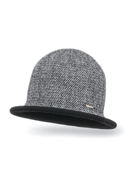 Vivisence Women's Winter Hat Classic Warm Yarn Everyday Look Gift Idea 7044, black houndstooth