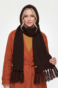 Headwear hood, Brown