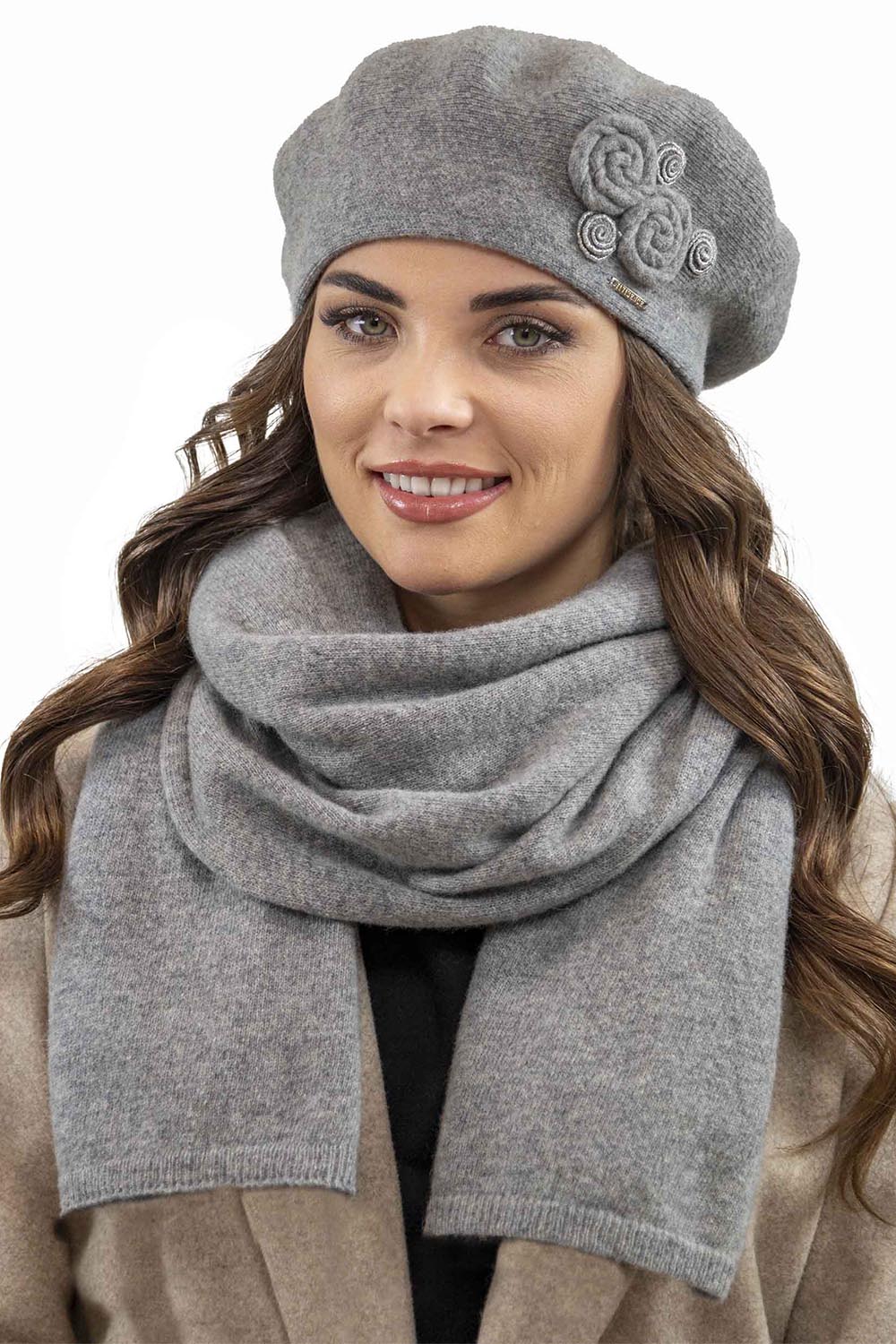Vivisence Béret En Laine Femme Protection Thermique Pour Les Jours Froids 7037, gris clair