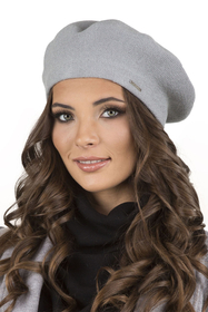 Vivisence Béret Femme Chaud Et Douillet Protection Contre Le Froid 7005, gris clair