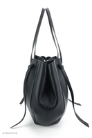 Vivisence T0042 Sac à bandoulière en polyuréthane design géométrique, noir