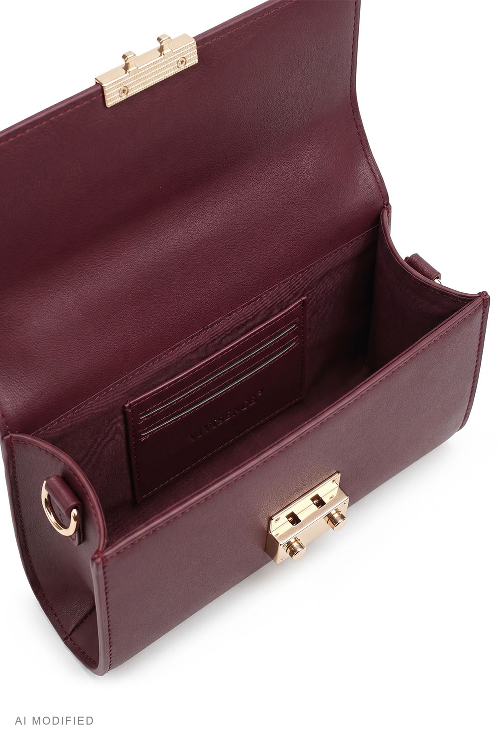 Vivisence Crossbody Bag Women Synthetic Leather Adjustable Strap Everyday, maroon