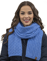 Vivisence Wintermütze mit Bommel Damen Warmes Ideal Für Kalte Wintertage 7015, Denim