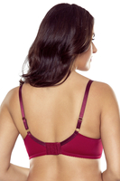 Vivisence Lace Soft Bra Women Underwire And Side Boning Support And Shape, maroon