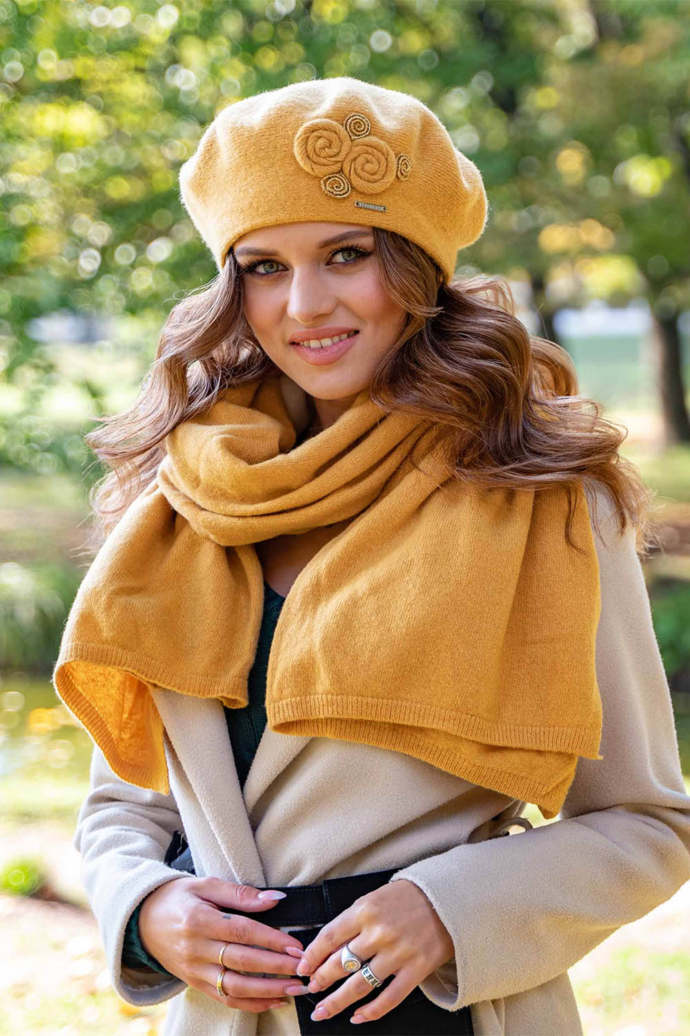 Vivisence Béret En Laine Femme Protection Thermique Pour Les Jours Froids 7037, miel