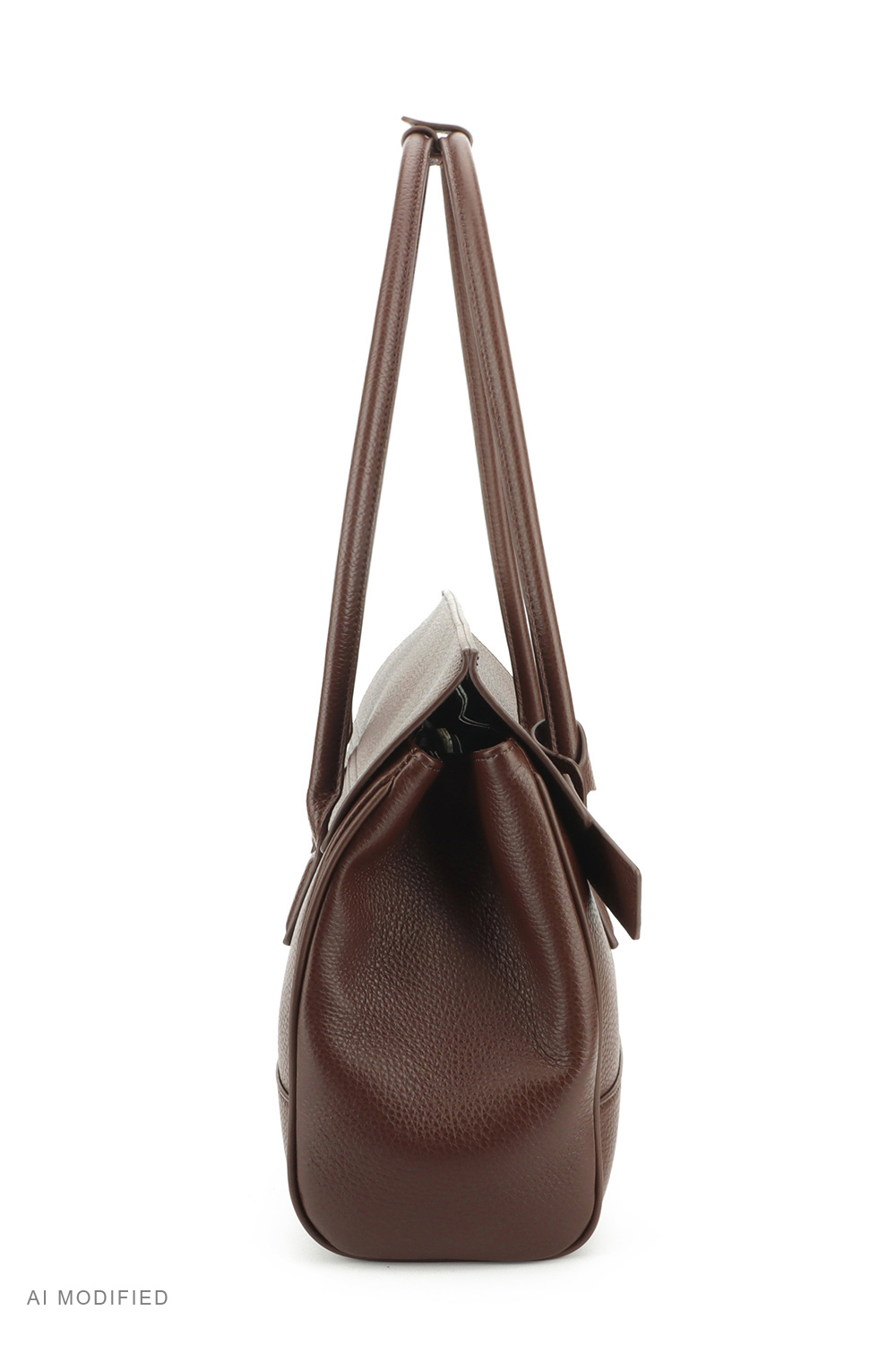 Vivisence Umhängetasche Damen Polyurethan Schultertasche Alltag Arbeit, dunkelbraun