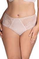 Vivisence Women's Briefs High-Waist Mesh Floral Lace Perfect For Everyday 1078/1080, Beige
