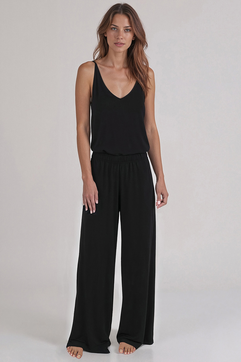 Vivisence Damen Pyjama Viskose Lockere Passform Komfort Für Nachtwäsche 2046,