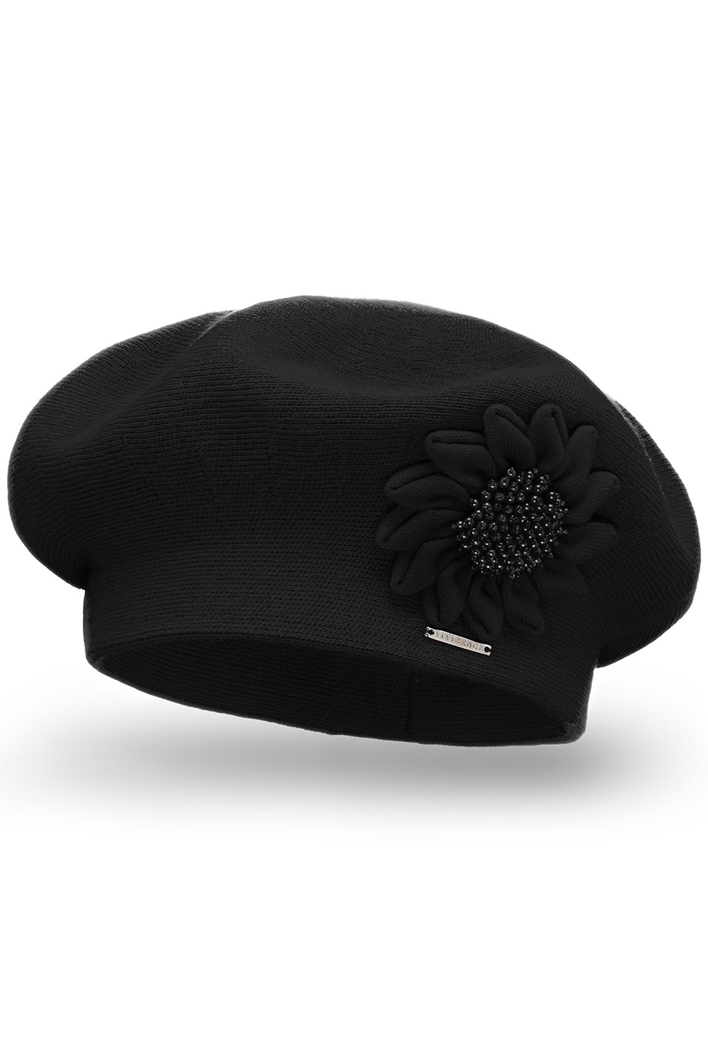 Vivisence Béret Femme Automne Hiver Avec Détail Délicat Et Style Douillet 7048, noir