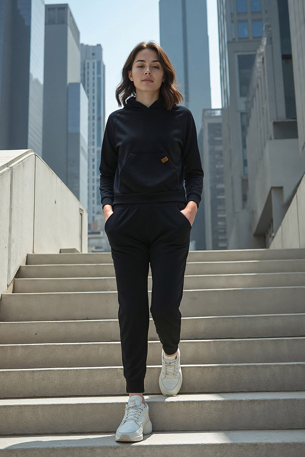 Vivisence Femme Pantalon Survêtement Coton  Coupe Ample Confort Quotidien 9103,