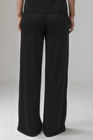 Vivisence Women's Pyjama Pants Viscose Wide Leg Perfect for Every Night 2102, Black