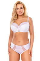 Vivisence Soutien Gorge Semi Rembourré Femme Dentelle Florale Maintien Confort, blanc