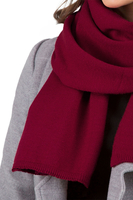 Vivisence Écharpe Femme Hiver Tricotée Chaude Et Confortable Journées Froides 7102, bordeaux