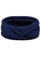 Vivisence Knitted Loop Scarf Double Folded Warm Ideal For Winter 7103, dark blue