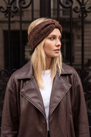 Vivisence Damen Stirnband Strick für kühle Tage Komfort und Stil, braun