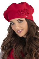 Vivisence Béret Femme Hiver Épais Et Chaud Idéal Pour Les Journées Froides 7007, rouge