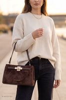 Vivisence Sac bandoulière femme en polyester, brun